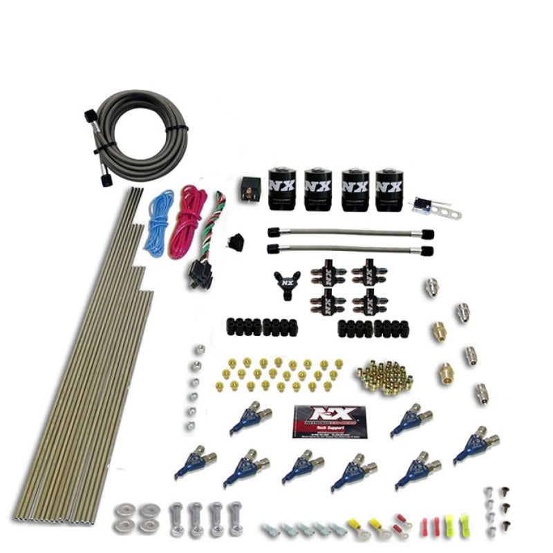 Nitrous Express 8 Cyl Piranha Direct Port 4 Solenoids Nitrous Kit (200-600HP) w/No Bottle Nitrous Systems Nitrous Express