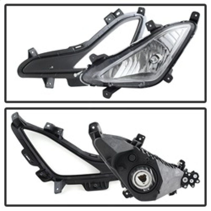 Spyder Hyundai Elantra 2014+ OEM Style Fog Lights W/Switch Clear FL-HYE2014-C Fog Lights SPYDER