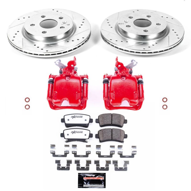 Power Stop 12-16 Buick LaCrosse Rear Z26 Street Warrior Brake Kit w/Calipers Brake Kits - Performance D&S PowerStop