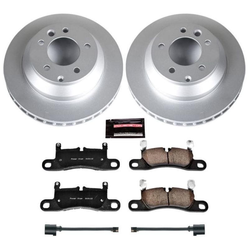 Power Stop 11-18 Porsche Cayenne Rear Z23 Evolution Sport Coated Brake Kit Brake Kits - Performance D&S PowerStop
