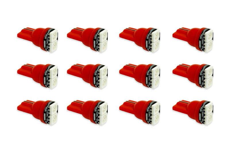 Diode Dynamics 194 LED Bulb SMD2 LED - Red Set of 12 Bulbs Diode Dynamics