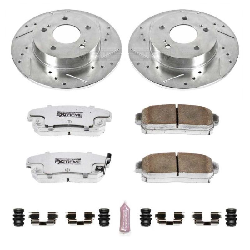 Power Stop 2001 Infiniti I30 Rear Z26 Street Warrior Brake Kit Brake Kits - Performance D&S PowerStop
