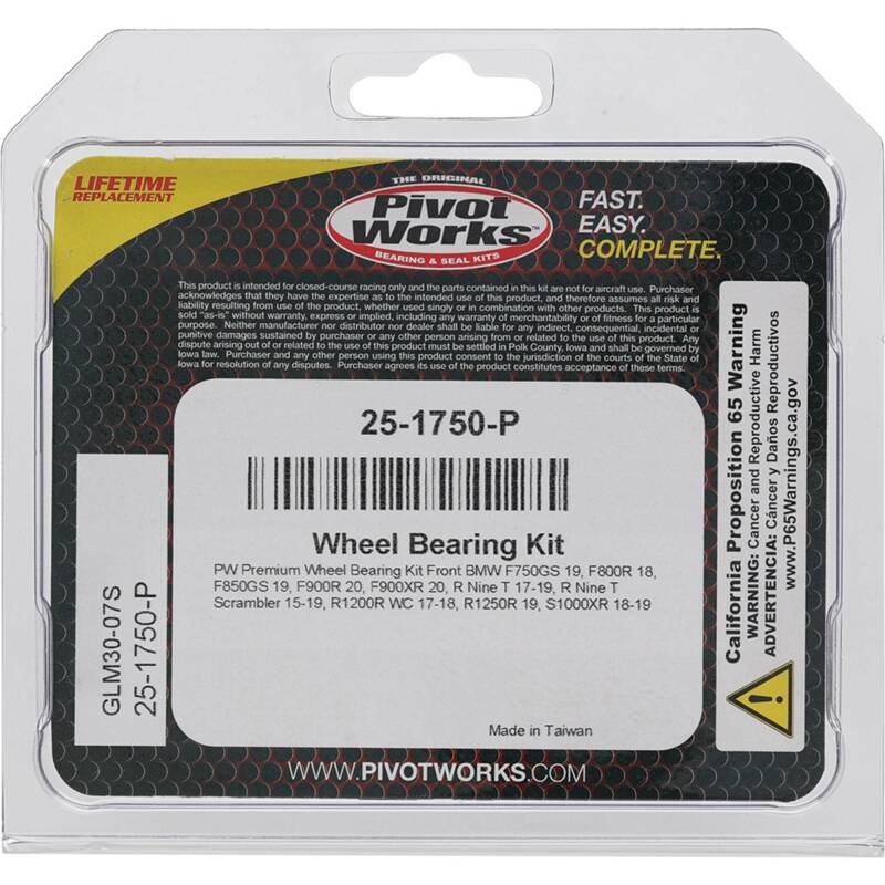 Pivot Works BMW Wheel Bearing Kit Premium Bearings Control Arms Pivot Works