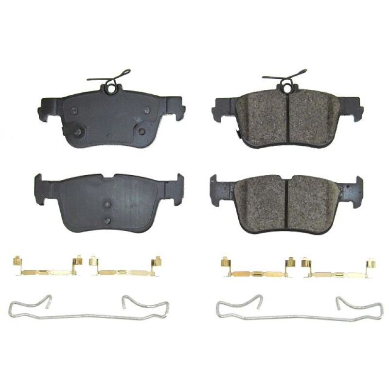 Power Stop 21-22 Ford Mustang Mach-E Rear Z17 Evo Ceramic Brake Pads w/Hardware Brake Pads - OE PowerStop
