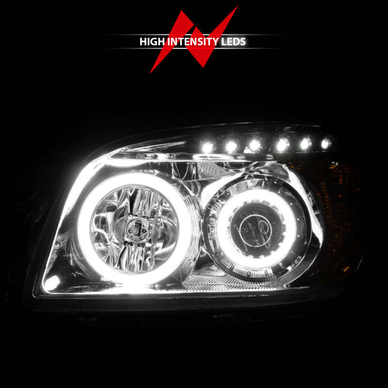 ANZO 2006-2008 Toyota Rav4 Projector Headlights w/ Halo Chrome (CCFL) Headlights ANZO
