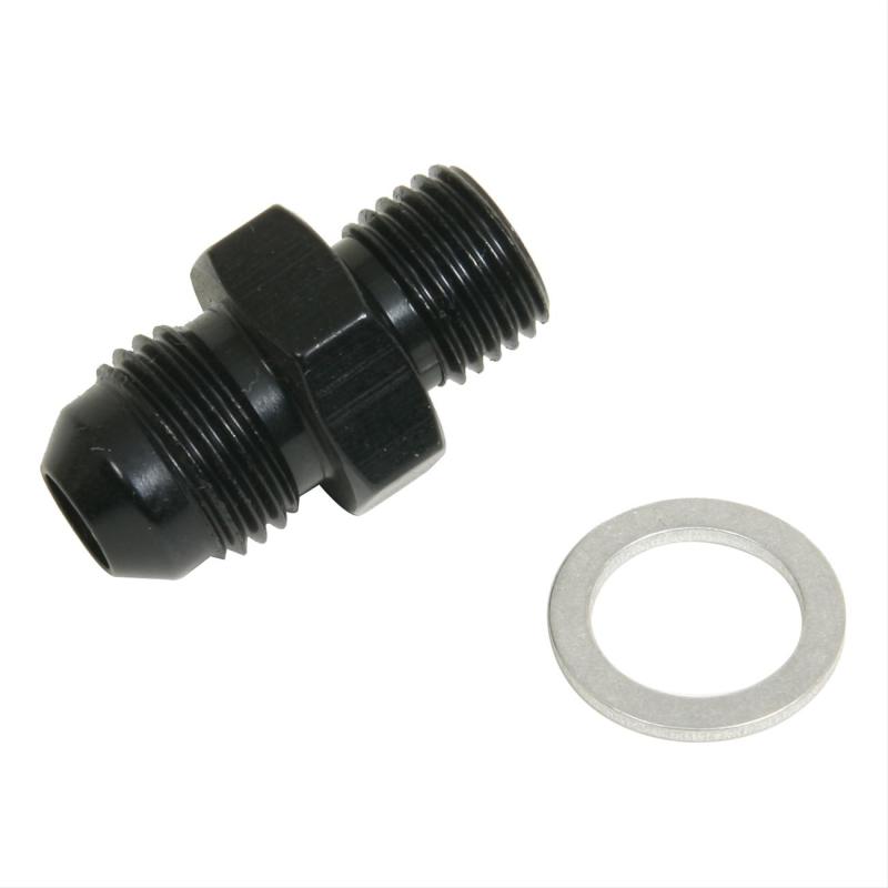 Fragola -6AN x 12mm x 1.25 Male Adapter-Solex - Black Fittings Fragola