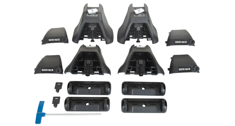 Rhino-Rack 10-14 Subaru Legacy 4 Door Sedan Heavy Duty 2500 2 Bar Roof Rack - Black Roof Rack Rhino-Rack