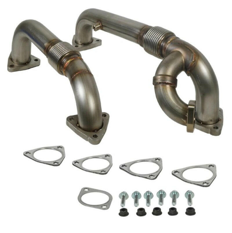 BD Diesel 08-10 Ford F-250/F-350/F-450/F-550 Powerstroke 6.4L Up Pipes Kit w/Manifold Set Connecting Pipes BD Diesel
