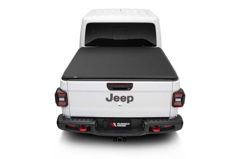 Rugged Ridge Armis Soft Folding Bed Cover 2020 Gladiator JT Tonneau Covers - Hard Fold Rugged Ridge