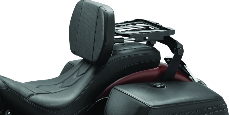 Kuryakyn Neo Driver & Passenger Backrest Black Seats Kuryakyn