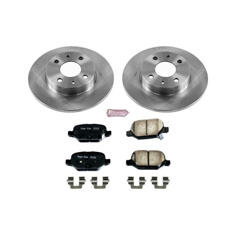 Power Stop 12-18 Fiat 500 Rear Autospecialty Brake Kit Brake Kits - OE PowerStop