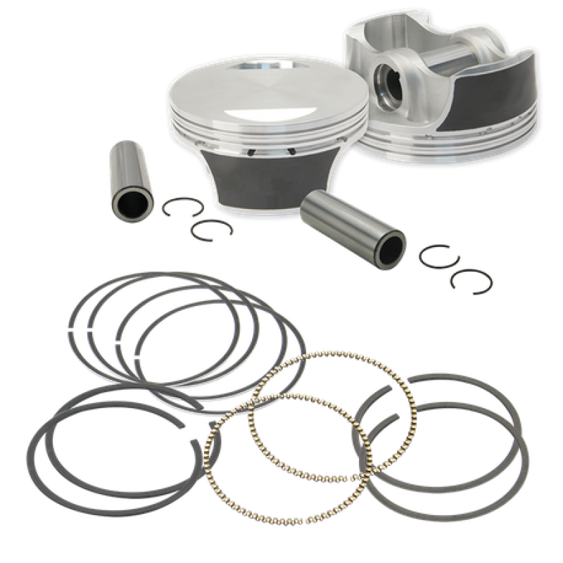 S&S Cycle 99-06 BT 3.927in Standard Bore 97in Big Bore Forged Piston Set Piston Sets - Powersports S&S Cycle