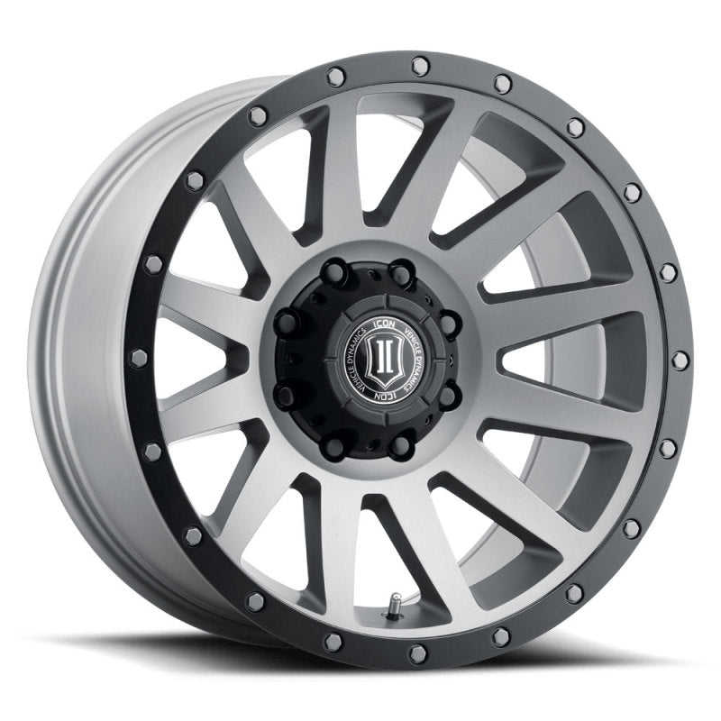 ICON Compression 20x10 8x6.5 -19mm Offset 4.75in BS 121.4mm Bore Titanium Wheel Wheels - Cast ICON