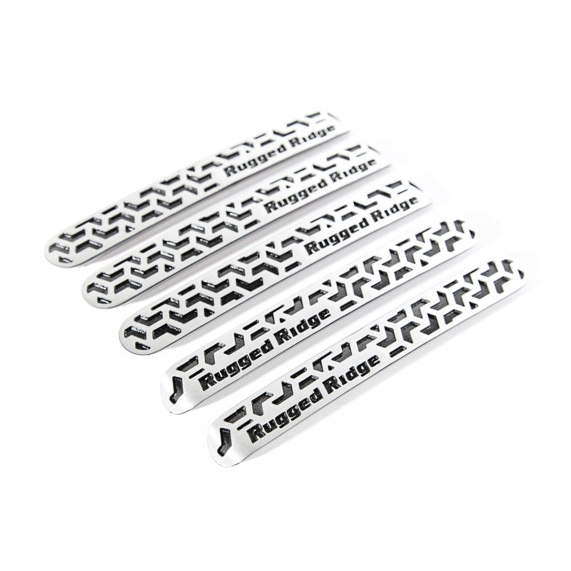 Rugged Ridge Elite Dr Hndle Insert Contrast Tread4D 07-18 Jeep Wrangler JK Doors Rugged Ridge