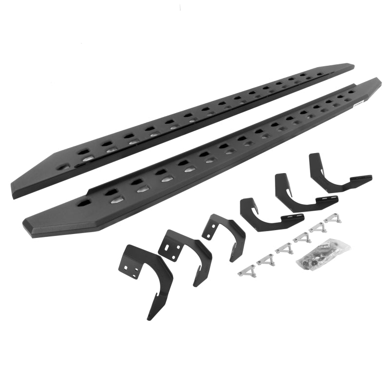 Go Rhino 15-22 Ram 1500 CC 4DR (Clssc Bdy) RB20 Slim Running Boards Kit (Incl. Brackets) - Tex. Blk Running Boards Go Rhino