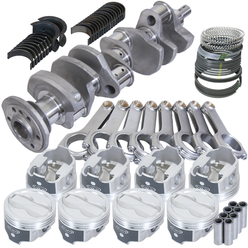 Eagle Chevy LT1 350 1Pc 3.750in Crank 5.700in H-Beam -18cc 4.000in Pistons Rotating Assembly Rotating Assemblies Eagle