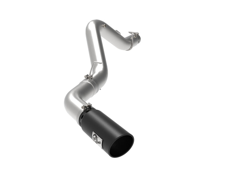 aFe Large Bore-HD 5 IN 409 SS DPF-Back Exhaust System w/Black Tip 20-21 GM Truck V8-6.6L DPF Back aFe