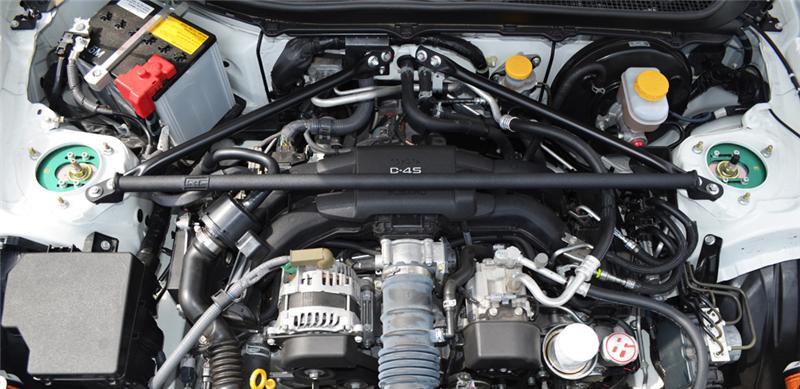 GrimmSpeed Subaru BRZ / Scion FR-S Strut Tower Brace - Black Strut Bars GrimmSpeed