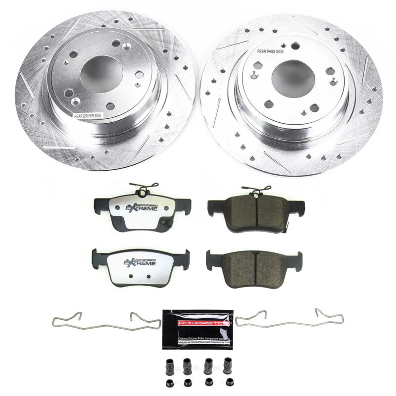 Power Stop 18-22 Honda Accord Rear Z26 Street Brake Kit Brake Kits - Performance D&S PowerStop