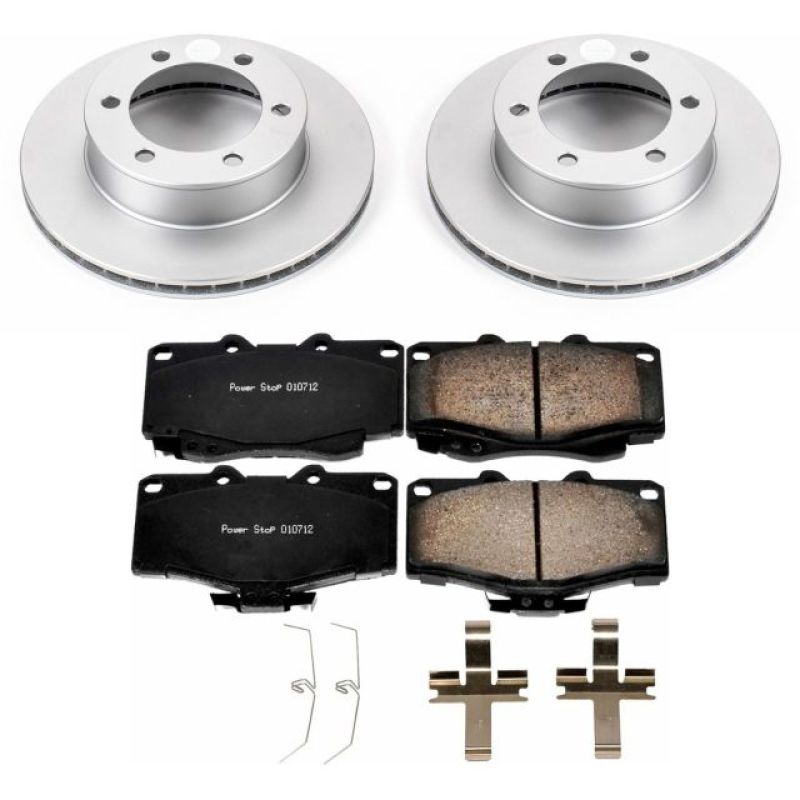 Power Stop 95-02 Toyota 4Runner Front Z17 Evolution Geomet Coated Brake Kit Brake Kits - Performance Blank PowerStop