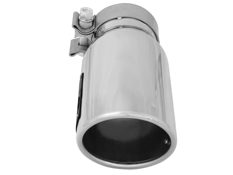 aFe MACH Force-Xp 3in Inlet x 4in Outlet x 9in Length 304 Stainless Steel Exhaust Tip Polished Catback aFe