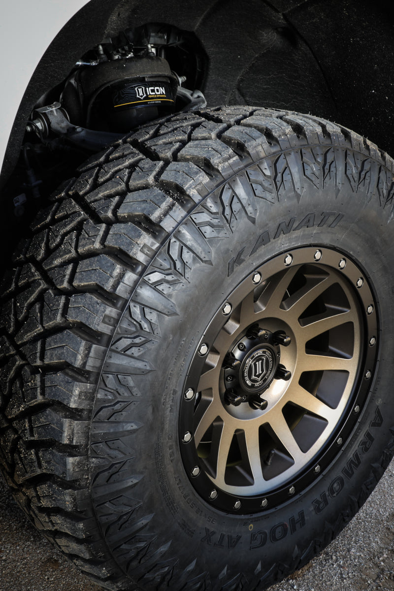 ICON Compression 17x8.5 6x5.5 0mm Offset 4.75in BS 106.1mm Bore Bronze Wheel Wheels - Cast ICON