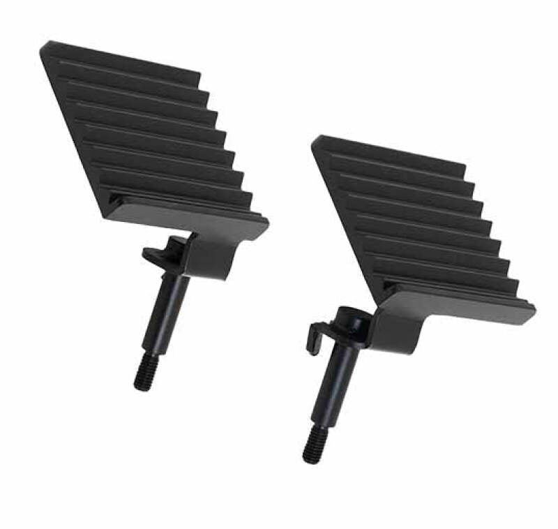 Fishbone Offroad 07-18 Jeep Wrangler JK - Foot Peg Set - Black Steps Fishbone Offroad