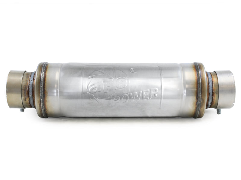 aFe MACH Force-Xp Muffler 3 IN ID Center/Center x 5 IN Dia. x 19 IN Overall Length - Round Body Muffler aFe