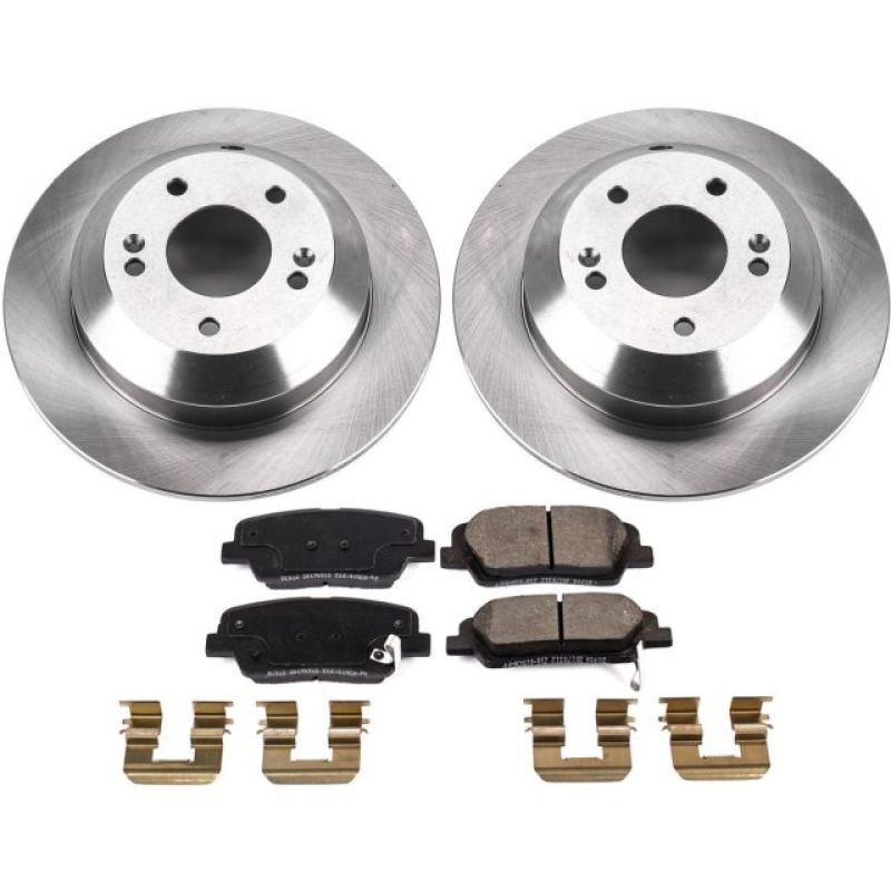 Power Stop 2019 Hyundai Santa Fe XL Rear Autospecialty Brake Kit Brake Kits - OE PowerStop