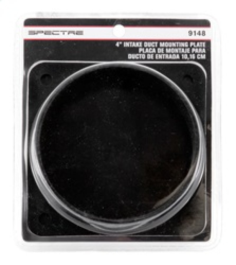 Spectre Intake Tube/Duct Mounting Plate (ABS) 4in. OD Air Intake Components Spectre