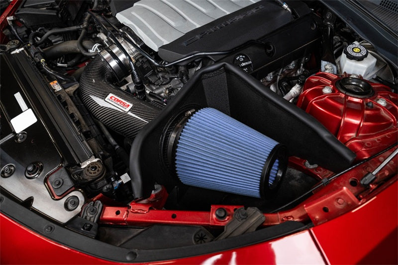 Corsa 16-24 Chevrolet Camaro SS 6.2L V8 Carbon Fiber Open Element Air Intake - Oiled Cold Air Intakes CORSA Performance