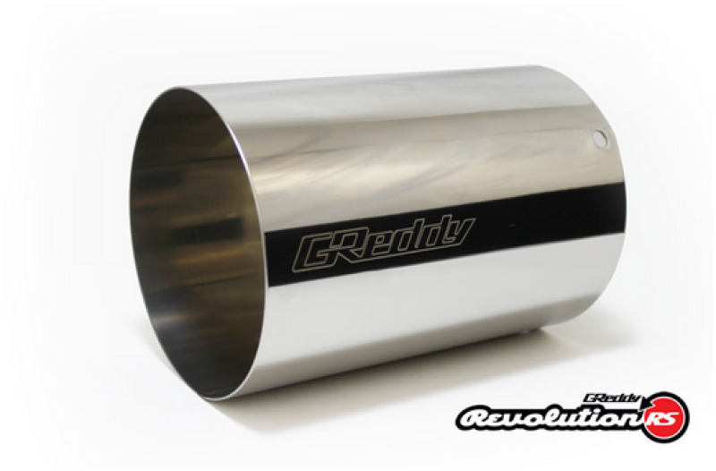 GReddy Universal 3in Revolution RS Muffler SS Tip - 115mm Dia / 185mm Length Catback GReddy