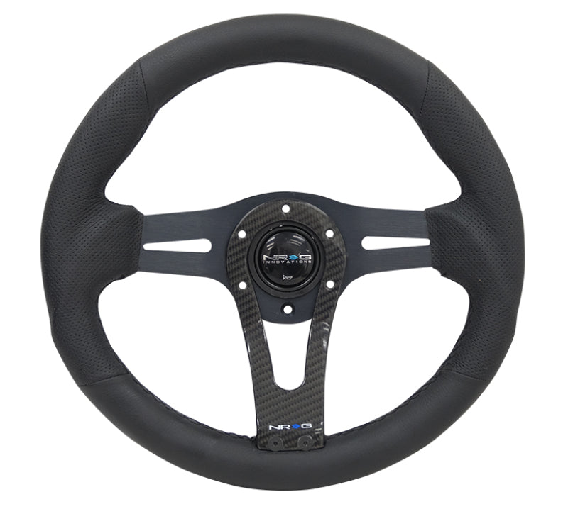 NRG Reinforced Steering Wheel (320mm) w/Carbon Center Spoke Steering Wheels NRG
