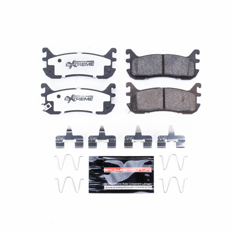 Power Stop 97-03 Ford Escort Rear Z26 Extreme Street Brake Pads w/Hardware Brake Pads - Performance PowerStop