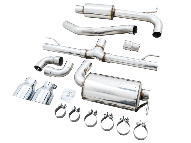AWE 2022 VW GTI MK8 Touring Edition Exhaust - Chrome Silver Tips Catback AWE Tuning