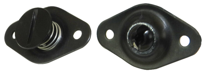 Moroso Quick Fastener - Self Ejecting - 5/16in x .400in - Aluminum - Black - 10 Pack Fittings Moroso