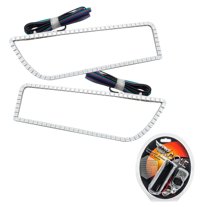 Oracle 14-21 POLARIS RZR 1000 XP Headlight Halo Kit - ColorSHIFT Headlights ORACLE Lighting