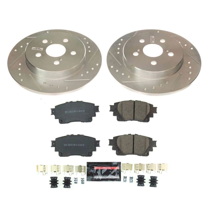 Power Stop 2019 Toyota Corolla Rear Z23 Evolution Sport Brake Kit Brake Kits - Performance D&S PowerStop