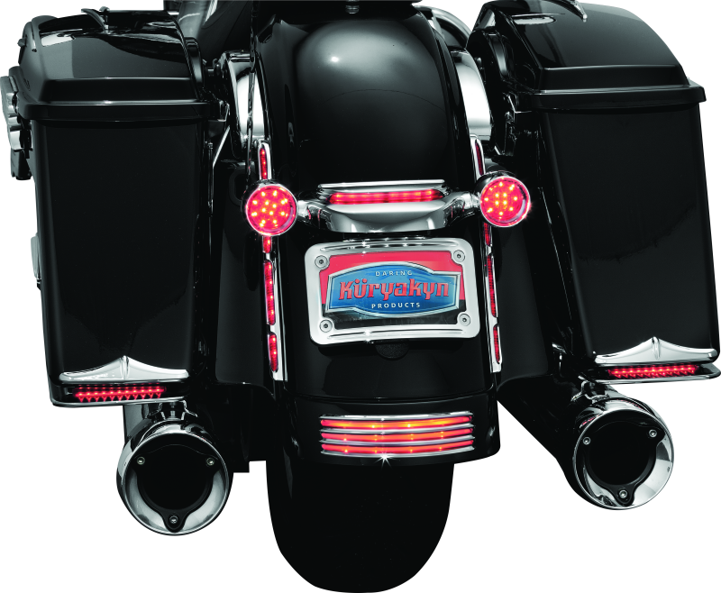 Kuryakyn L.E.D. Turn Signal Bar Filler Panel Red Hardware - Singles Kuryakyn