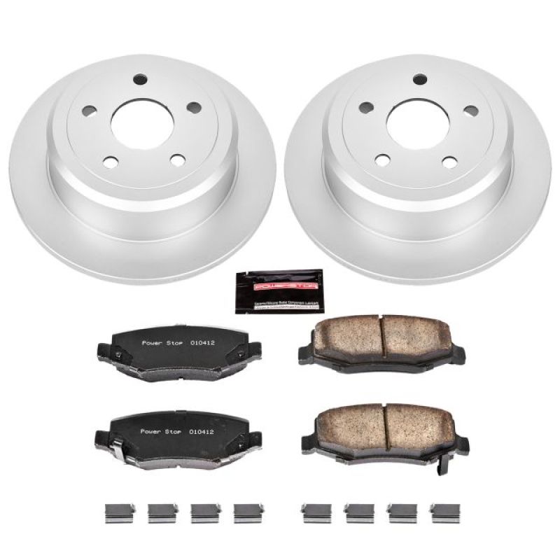 Power Stop 07-17 Jeep Wrangler Rear Z17 Evolution Geomet Coated Brake Kit Brake Kits - Performance Blank PowerStop