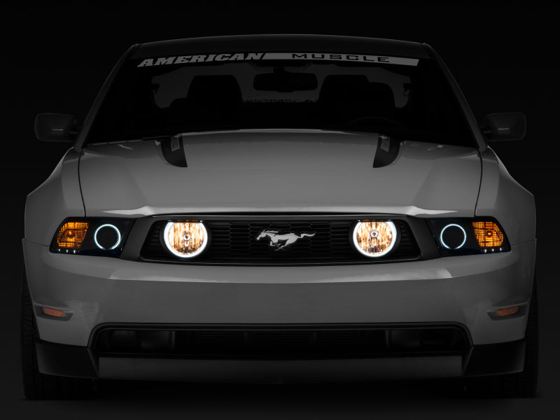 Raxiom 05-12 Ford Mustang GT LED Halo Fog Lights (Chrome) Headlights Raxiom