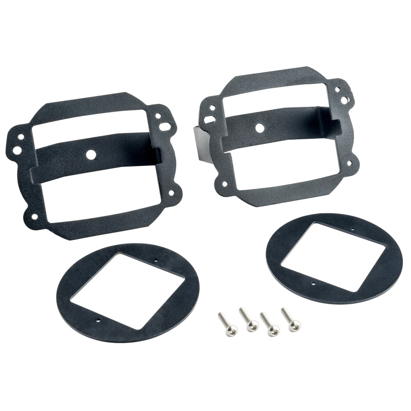 Oracle Jeep JK Fog Light to Cube Light Conversion Mount Brackets (Pair) w/ Bezel Brackets ORACLE Lighting