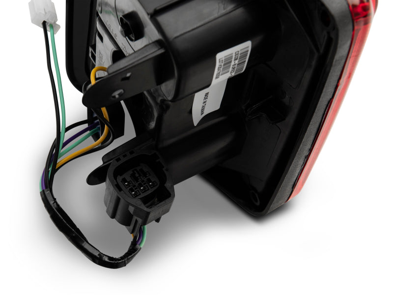 Raxiom 07-18 Jeep Wrangler JK JL Style LED Tail Lights- Black Housing - Red Lens Tail Lights Raxiom