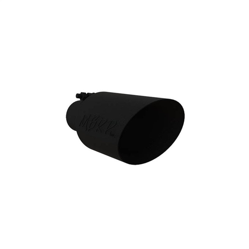 MBRP Universal Dual Wall Angle Rolled End Tip 4-1/2in OD / 2-1/2in Inlet / 11in Length - Black Tips MBRP