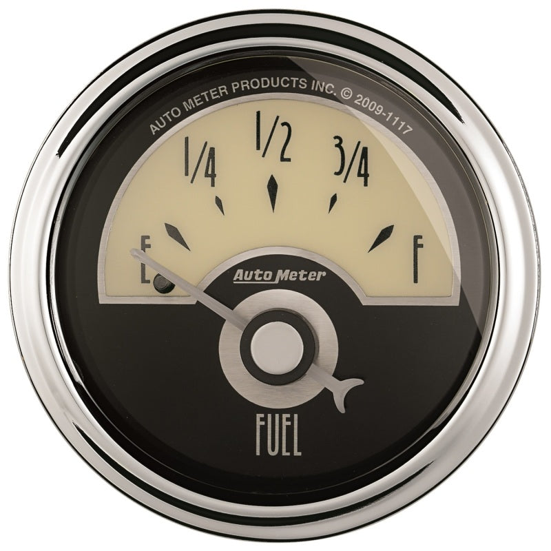 AutoMeter Gauge Fuel Level 2-1/16in. 240 Ohm(e) to 33 Ohm(f) Elec Cruiser Ad Gauges AutoMeter