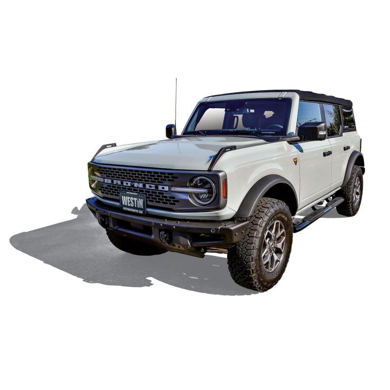 Westin 21-22 Ford Bronco (4-Door) PRO TRAXX 4 Oval Nerf Step Bars - Textured Black Nerf Bars Westin