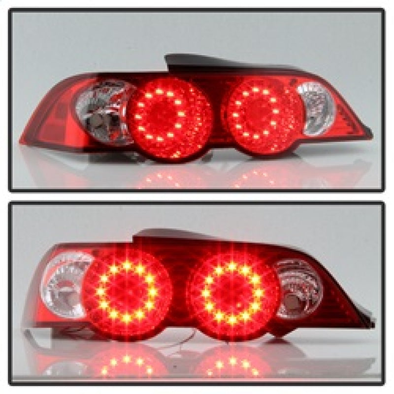 Spyder Acura RSX 02-04 LED Tail Lights Red Clear ALT-YD-ARSX02-LED-RC Tail Lights SPYDER
