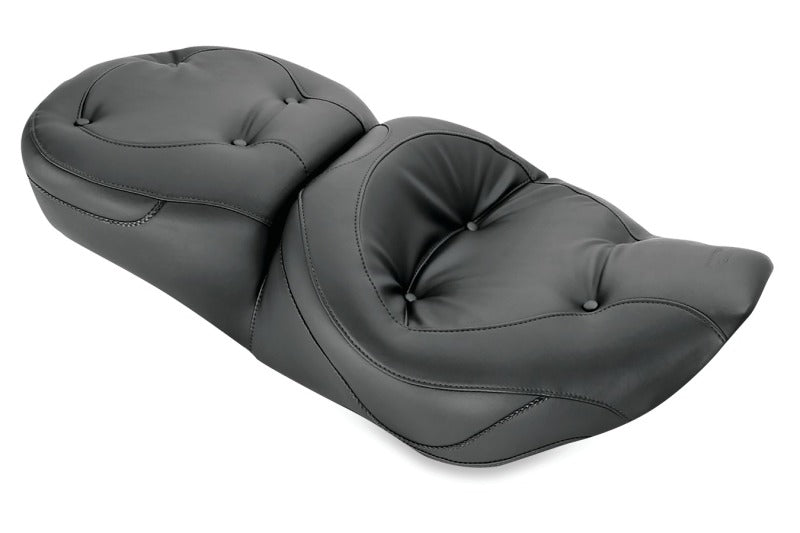 Mustang 97-07 Harley Road King, 06-07 Road Glide, 00-05 Eagle Touring 1PC Seat Regal - Black One-Piece Motorcycle Seats Mustang Motorcycle