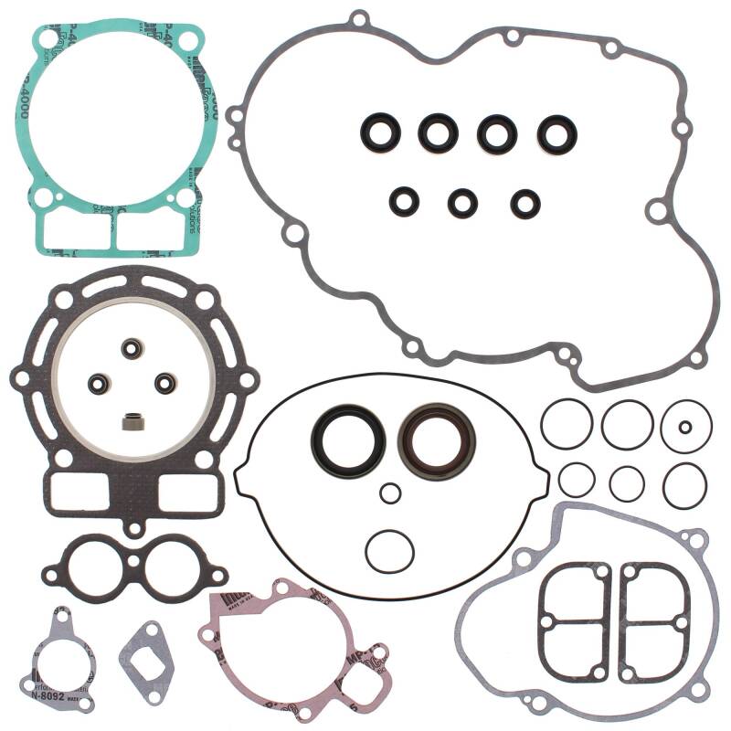 Vertex Gaskets 08-09 KTM XC 450 ATV Complete Gasket Kit w/ Oil Seals Engine Hardware Vertex Pistons