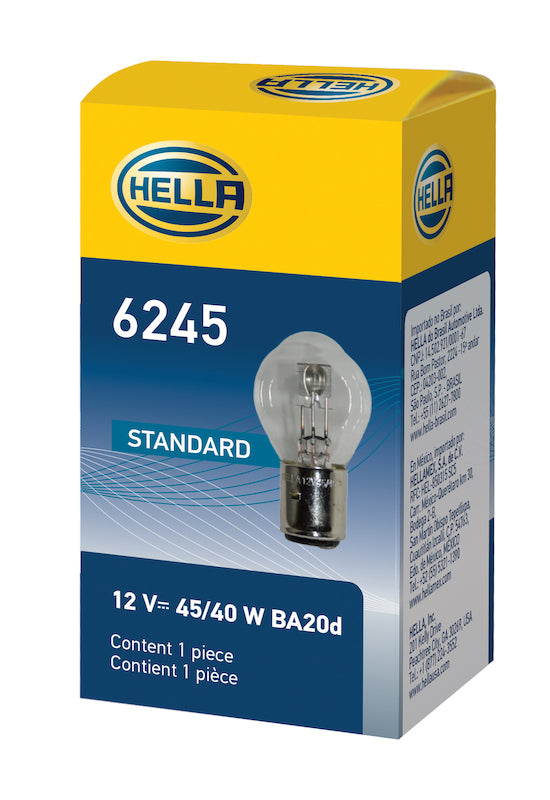Hella Bulb 6245 12V 45/40W Ba20D B11 S2 Bulbs Hella